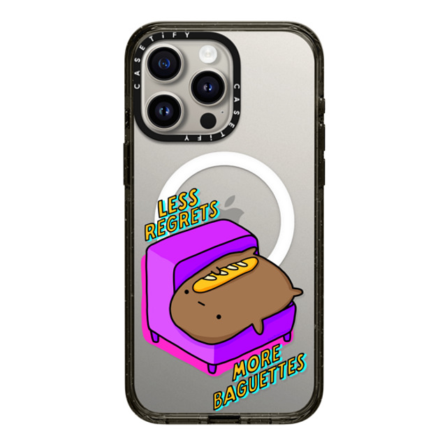 sad potato club x CASETiFY iPhone 15 Pro Max Case Cartoon Black Impact Case MagSafe Compatible less regrets, more baguettes Back to School sad potato club x CASETiFY iPhone 15 Pro Max Case Cartoon Black Impact Case MagSafe Compatible less regrets, more baguettes Back to School