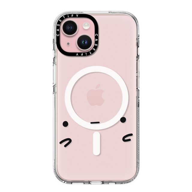 sad potato club x CASETiFY iPhone 15 ケース クリア クリア ケース MagSafe対応 sad potato face