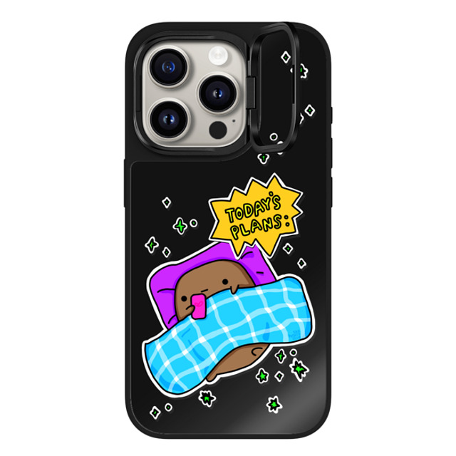 sad potato club x CASETiFY iPhone 15 Pro ケース Black on Black ミラー リングスタンドケース MagSafe対応 today-s potato plans