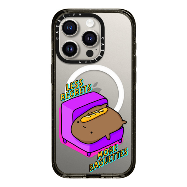 sad potato club x CASETiFY iPhone 15 Pro Case Cartoon Black Impact Case MagSafe Compatible less regrets, more baguettes Back to School sad potato club x CASETiFY iPhone 15 Pro Case Cartoon Black Impact Case MagSafe Compatible less regrets, more baguettes Back to School