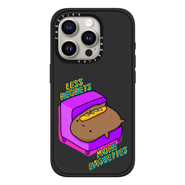sad potato club x CASETiFY iPhone 15 Pro Case Cartoon Matte Black Impact Case MagSafe Compatible less regrets, more baguettes Back to School sad potato club x CASETiFY iPhone 15 Pro Case Cartoon Matte Black Impact Case MagSafe Compatible less regrets, more baguettes Back to School