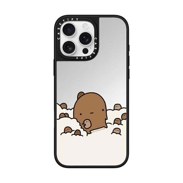sad potato club x CASETiFY iPhone 16 Pro Max Case Cartoon,Cloud Silver on Black ミラーケース MagSafe対応 in the clouds by sad potato club Father's Day sad potato club x CASETiFY iPhone 16 Pro Max Case Cartoon,Cloud Silver on Black ミラーケース MagSafe対応 in the clouds by sad potato club Father's Day