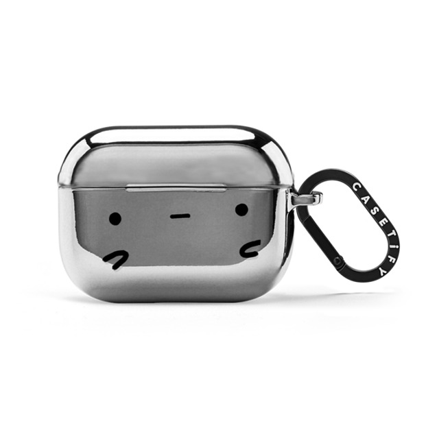 sad potato club x CASETiFY AirPods Pro 2 Cartoon,Icon シルバー ミラー ケース sad potato face by sad potato club Mother's Day sad potato club x CASETiFY AirPods Pro 2 Cartoon,Icon シルバー ミラー ケース sad potato face by sad potato club Mother's Day