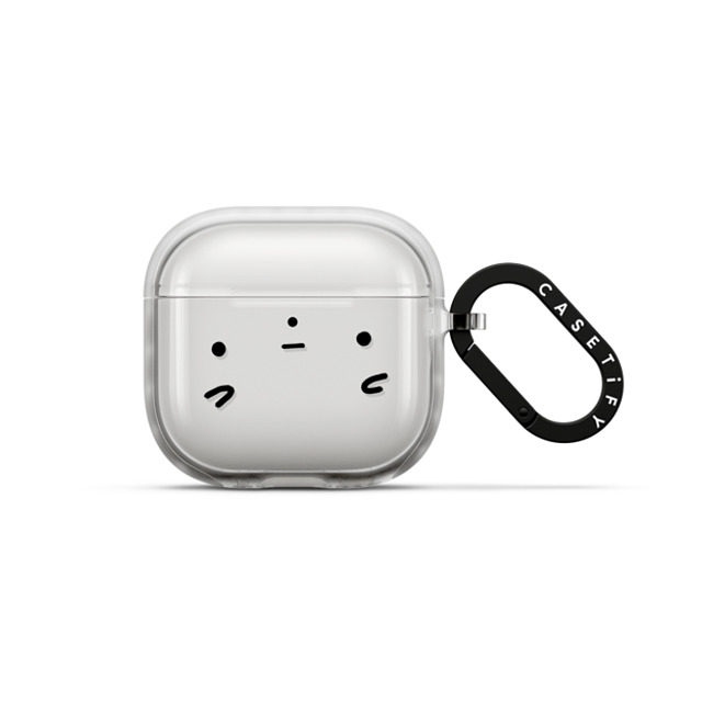 sad potato club x CASETiFY AirPods 4 フロスト インパクトケース sad potato face by sad potato club