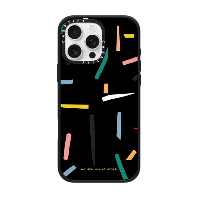 Weareoutofoffice x CASETiFY iPhone 16 Pro Max ケース Geometric,Abstract マットブラック インパクトケース MagSafe対応 Gym by We are out of office Father's Day Weareoutofoffice x CASETiFY iPhone 16 Pro Max ケース Geometric,Abstract マットブラック インパクトケース MagSafe対応 Gym by We are out of office Father's Day