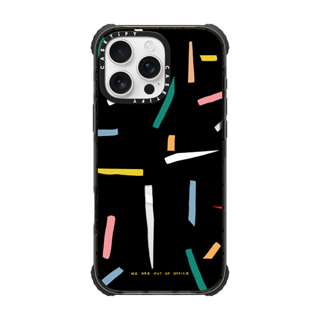 Weareoutofoffice x CASETiFY iPhone 16 Pro Max ケース Geometric,Abstract ブラック ウルトラ インパクトケース MagSafe 対応 Gym by We are out of office Father's Day Weareoutofoffice x CASETiFY iPhone 16 Pro Max ケース Geometric,Abstract ブラック ウルトラ インパクトケース MagSafe 対応 Gym by We are out of office Father's Day