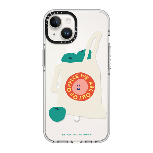 Weareoutofoffice x CASETiFY iPhone 14 ケース クリア クリア ケース MagSafe対応 Shopping by We are out of office