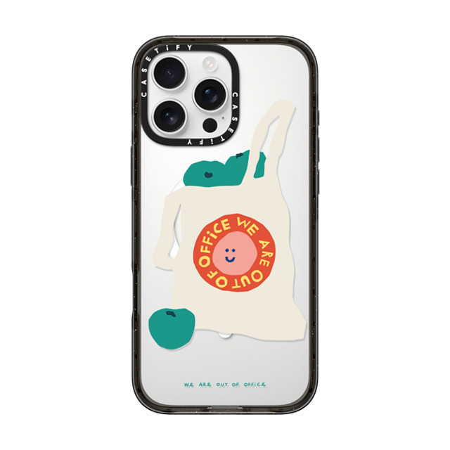 Weareoutofoffice x CASETiFY iPhone 16 Pro Max ケース ブラック インパクトケース MagSafe対応 Shopping by We are out of office