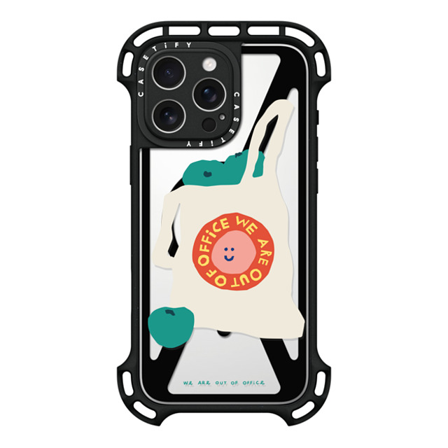 Weareoutofoffice x CASETiFY iPhone 16 Pro Max ケース ブラック ウルトラ バウンスケース MagSafe対応 Shopping by We are out of office