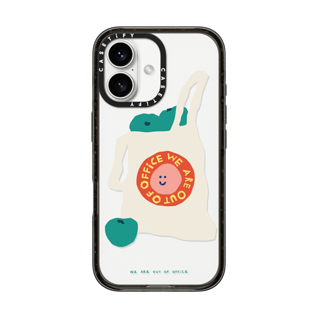 Weareoutofoffice x CASETiFY iPhone 16 ケース ブラック インパクトケース Shopping by We are out of office