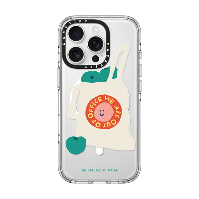 Weareoutofoffice x CASETiFY iPhone 16 Pro ケース クリア クリア ケース MagSafe対応 Shopping by We are out of office