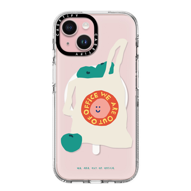 Weareoutofoffice x CASETiFY iPhone 15 ケース クリア クリア ケース MagSafe対応 Shopping by We are out of office