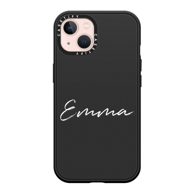 CASETiFY iPhone 13 ケース マットブラック インパクトケース MagSafe対応 Custom Case - Emma