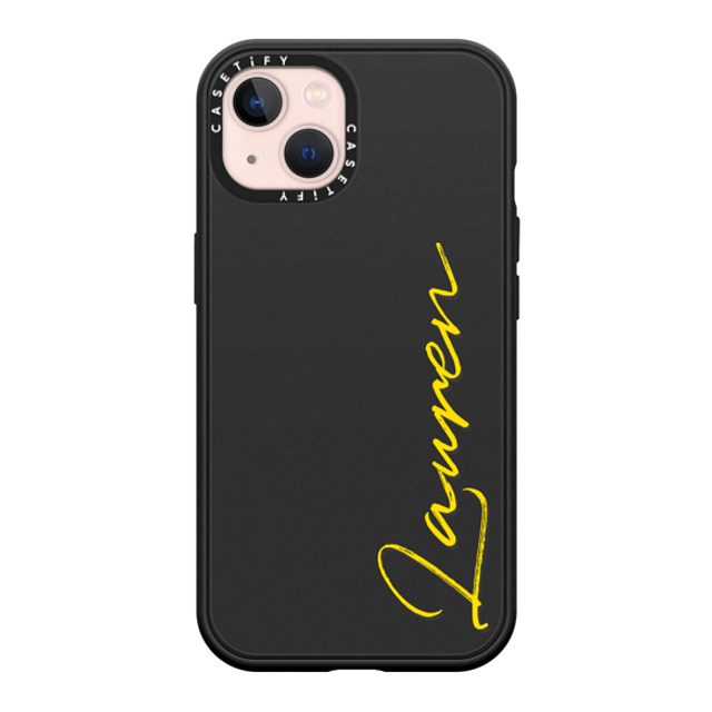 CASETiFY iPhone 13 ケース マットブラック インパクトケース MagSafe対応 Custom Case - Lauren