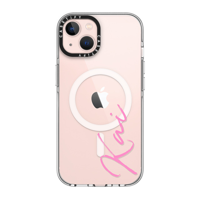 CASETiFY iPhone 13 ケース クリア クリア ケース MagSafe対応 Custom Case - Kai