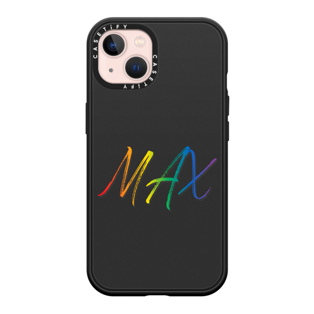 CASETiFY iPhone 13 ケース マットブラック インパクトケース MagSafe対応 Custom Case - MAX