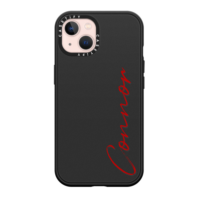 CASETiFY iPhone 13 ケース マットブラック インパクトケース MagSafe対応 Custom Case - Connor