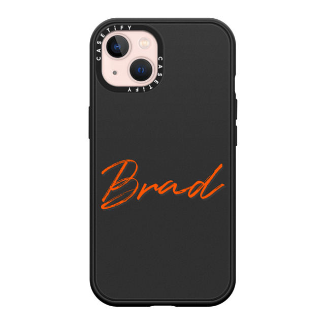 CASETiFY iPhone 13 ケース マットブラック インパクトケース MagSafe対応 Custom Case - Brad