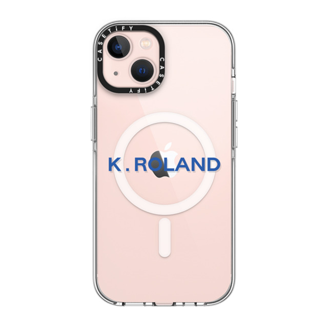 CASETiFY iPhone 13 ケース クリア クリア ケース MagSafe対応 Custom Case - k. Roland