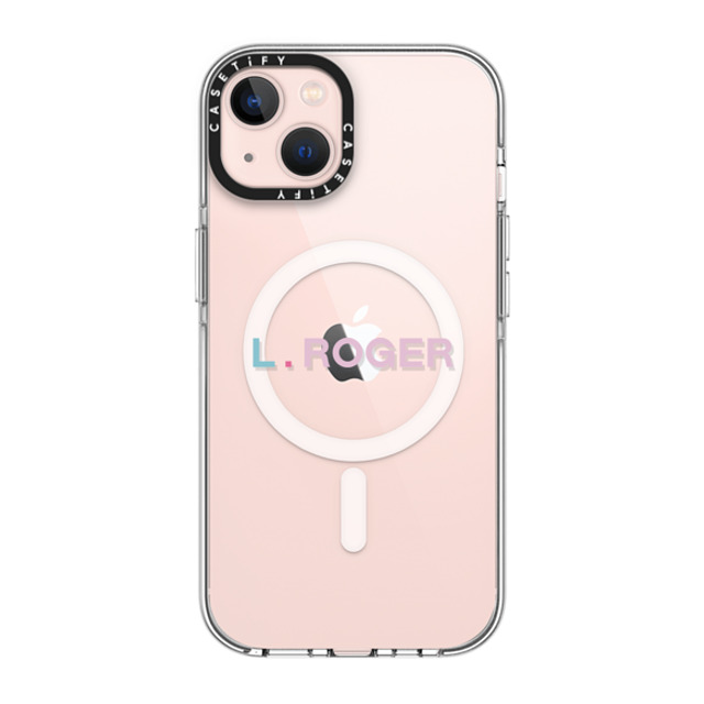 CASETiFY iPhone 13 ケース クリア クリア ケース MagSafe対応 Custom Case - l. Roger