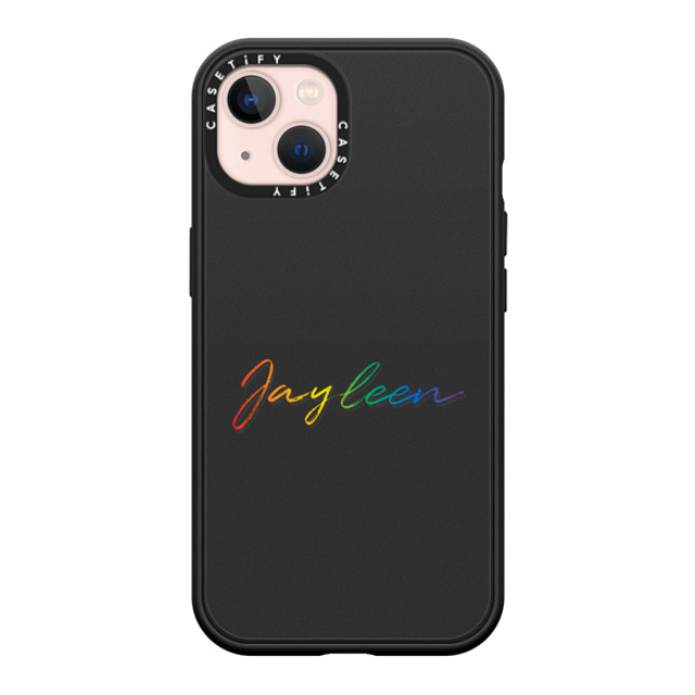 CASETiFY iPhone 13 ケース マットブラック インパクトケース MagSafe対応 Custom Case - Jayleen