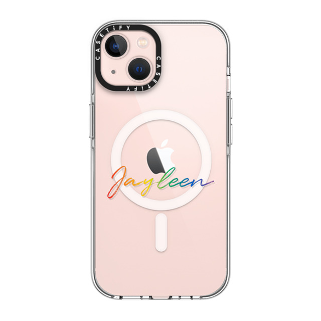 CASETiFY iPhone 13 ケース クリア クリア ケース MagSafe対応 Custom Case - Jayleen