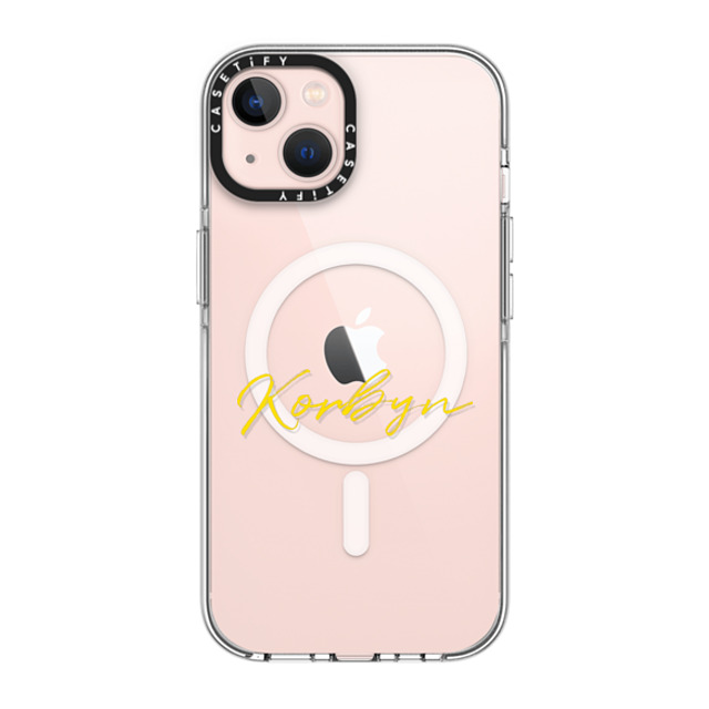 CASETiFY iPhone 13 ケース クリア クリア ケース MagSafe対応 Custom Case - Korbyn