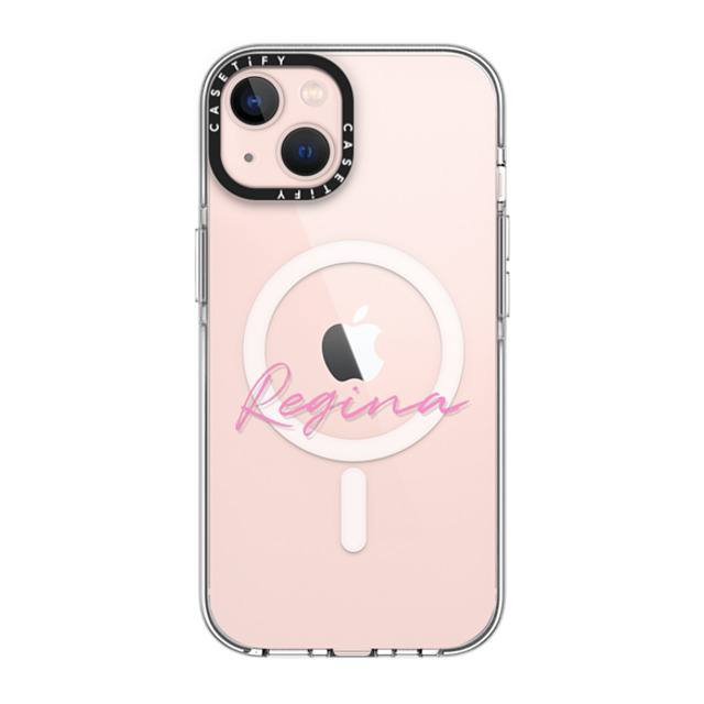 CASETiFY iPhone 13 ケース クリア クリア ケース MagSafe対応 Custom Case - Regina