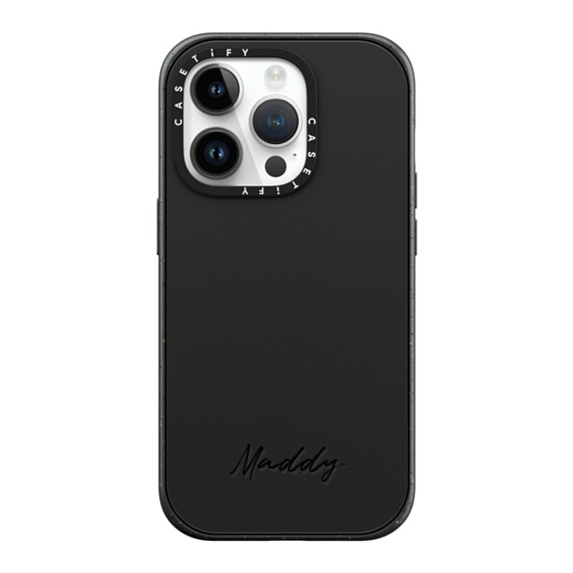 CASETiFY iPhone 14 Pro ケース マットブラック インパクトケース MagSafe対応 Custom Case - Maddy