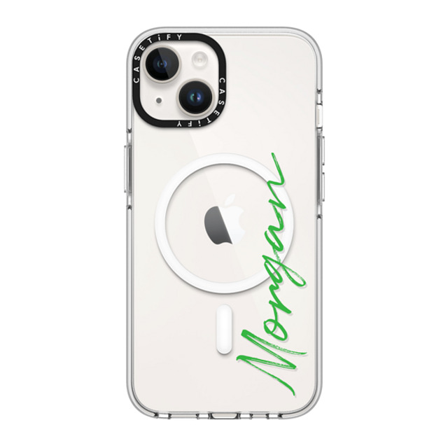 CASETiFY iPhone 14 ケース クリア クリア ケース MagSafe対応 Custom Case - Morgan