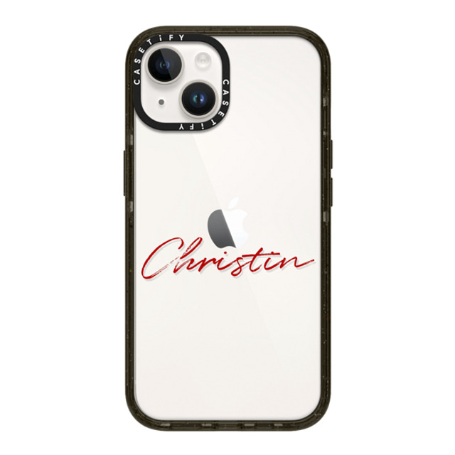 CASETiFY iPhone 14 ケース ブラック インパクトケース Custom Case - Christin