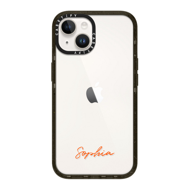 CASETiFY iPhone 14 ケース ブラック インパクトケース Custom Case - Sophia