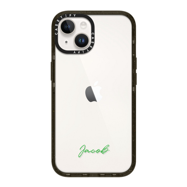 CASETiFY iPhone 14 ケース ブラック インパクトケース Custom Case - Jacob