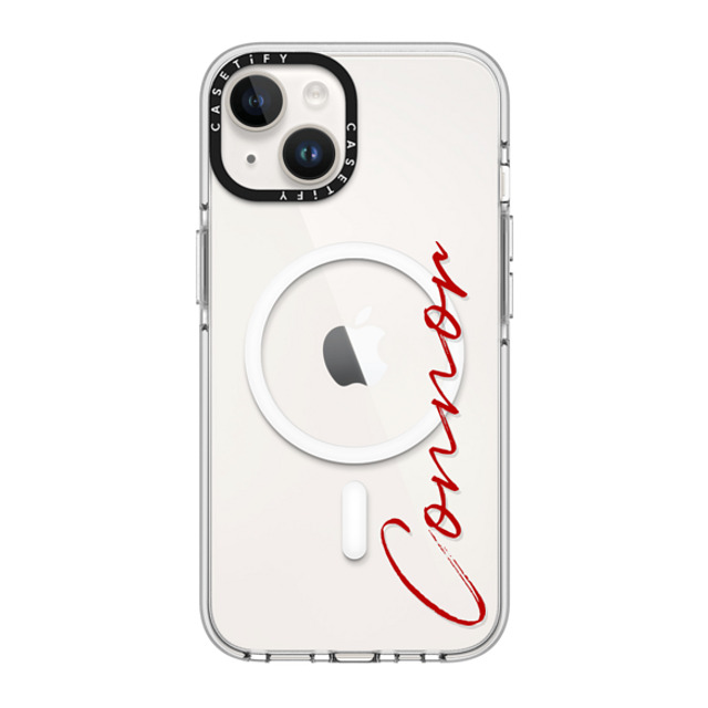 CASETiFY iPhone 14 ケース クリア クリア ケース MagSafe対応 Custom Case - Connor