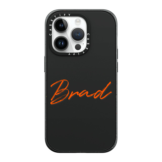 CASETiFY iPhone 14 Pro ケース マットブラック インパクトケース MagSafe対応 Custom Case - Brad