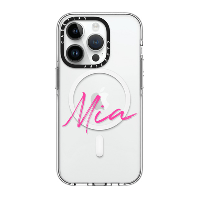 CASETiFY iPhone 14 Pro ケース クリア クリア ケース MagSafe対応 Custom Case - Mia