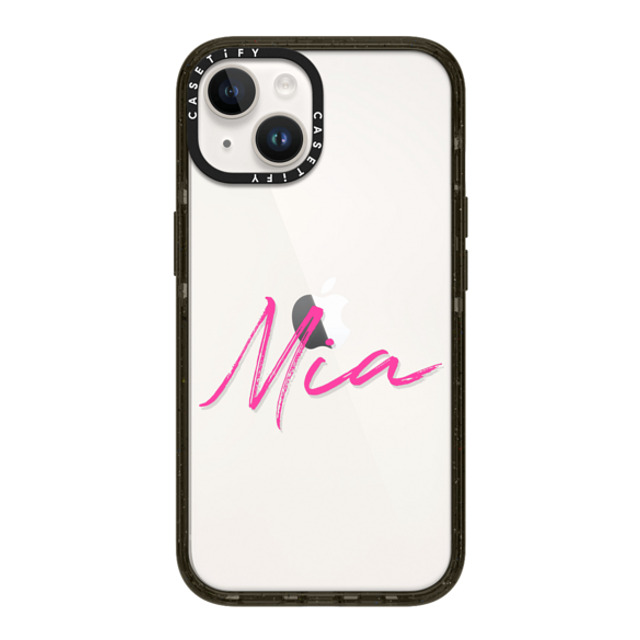 CASETiFY iPhone 14 ケース ブラック インパクトケース Custom Case - Mia