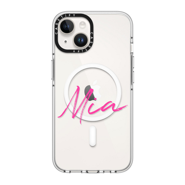 CASETiFY iPhone 14 ケース クリア クリア ケース MagSafe対応 Custom Case - Mia