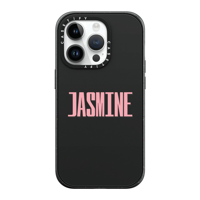 CASETiFY iPhone 14 Pro ケース マットブラック インパクトケース MagSafe対応 Custom Case - Jasmine