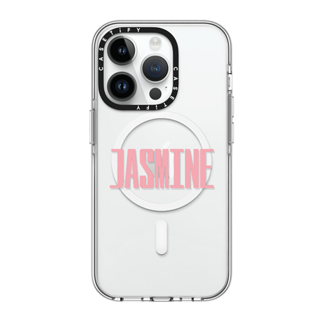 CASETiFY iPhone 14 Pro ケース クリア クリア ケース MagSafe対応 Custom Case - Jasmine