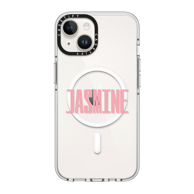 CASETiFY iPhone 14 ケース クリア クリア ケース MagSafe対応 Custom Case - Jasmine