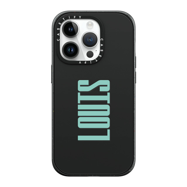 CASETiFY iPhone 14 Pro ケース マットブラック インパクトケース MagSafe対応 Custom Case - Louis