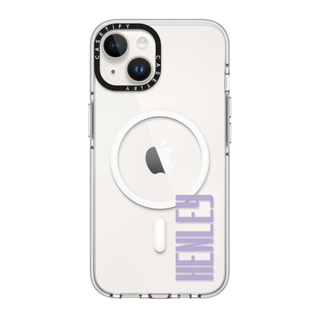 CASETiFY iPhone 14 ケース クリア クリア ケース MagSafe対応 Custom Case - Henley