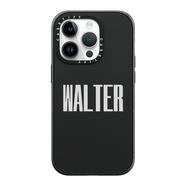 CASETiFY iPhone 14 Pro ケース マットブラック インパクトケース MagSafe対応 Custom Case - Walter