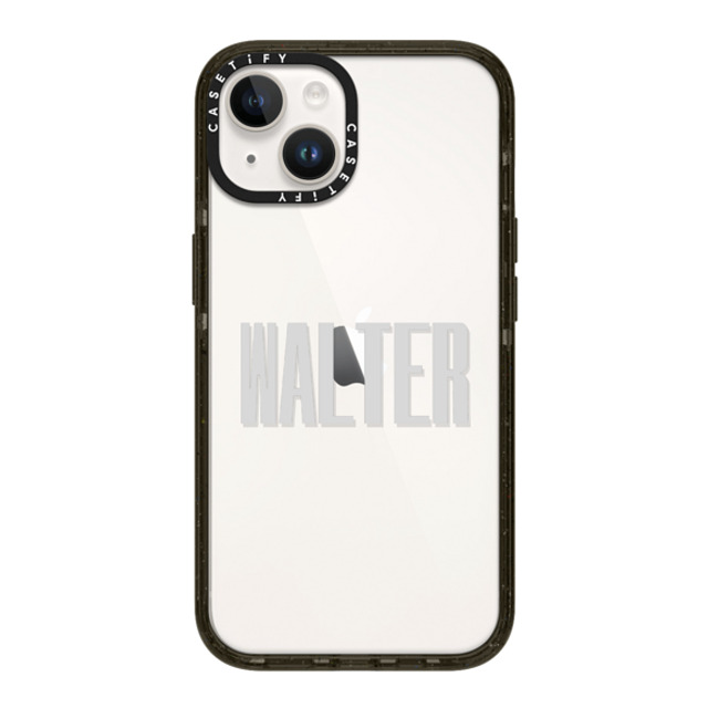 CASETiFY iPhone 14 ケース ブラック インパクトケース Custom Case - Walter