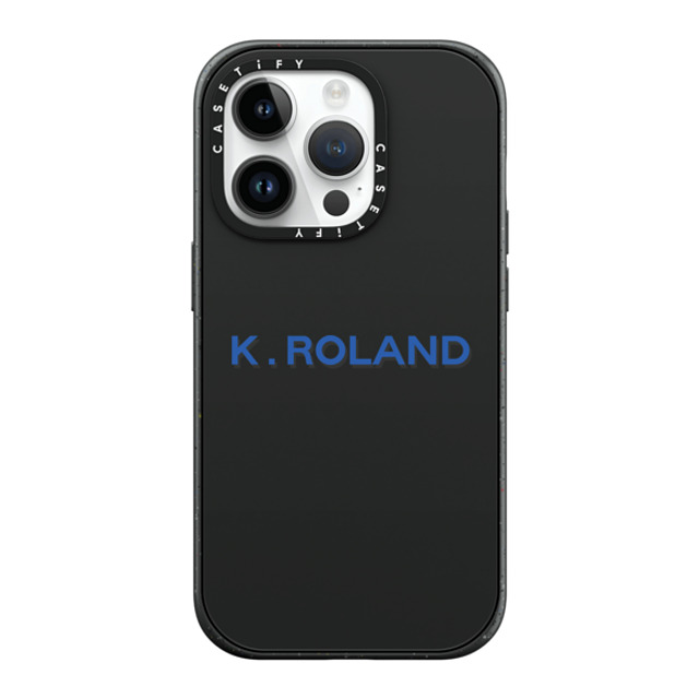 CASETiFY iPhone 14 Pro ケース マットブラック インパクトケース MagSafe対応 Custom Case - k. Roland