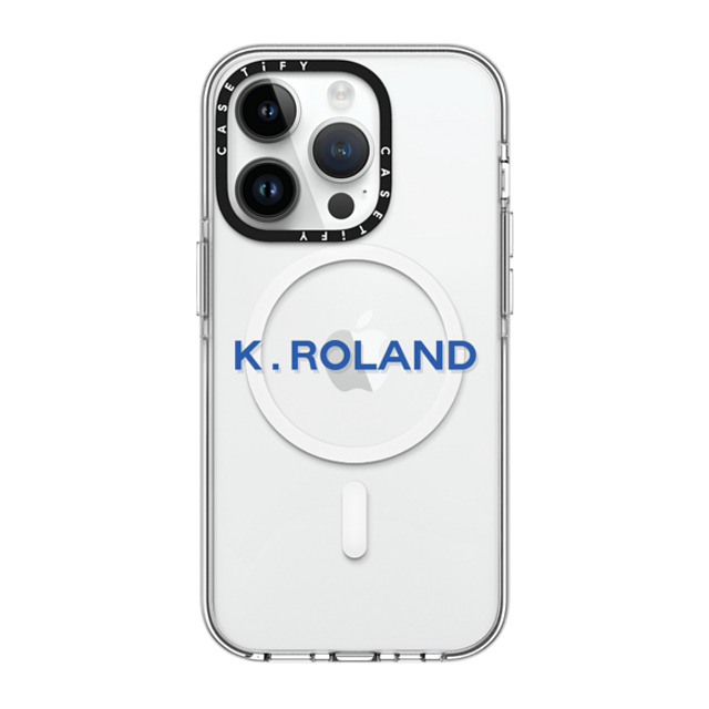 CASETiFY iPhone 14 Pro ケース クリア クリア ケース MagSafe対応 Custom Case - k. Roland