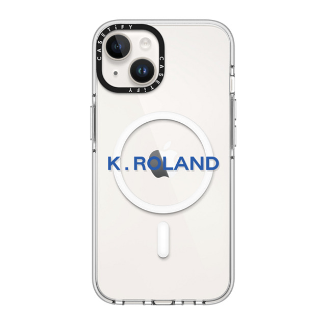 CASETiFY iPhone 14 ケース クリア クリア ケース MagSafe対応 Custom Case - k. Roland