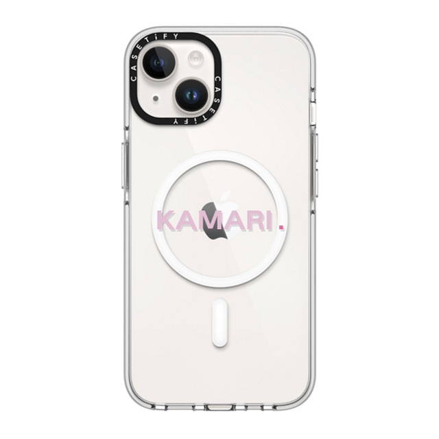 CASETiFY iPhone 14 ケース クリア クリア ケース MagSafe対応 Custom Case - Kamari.