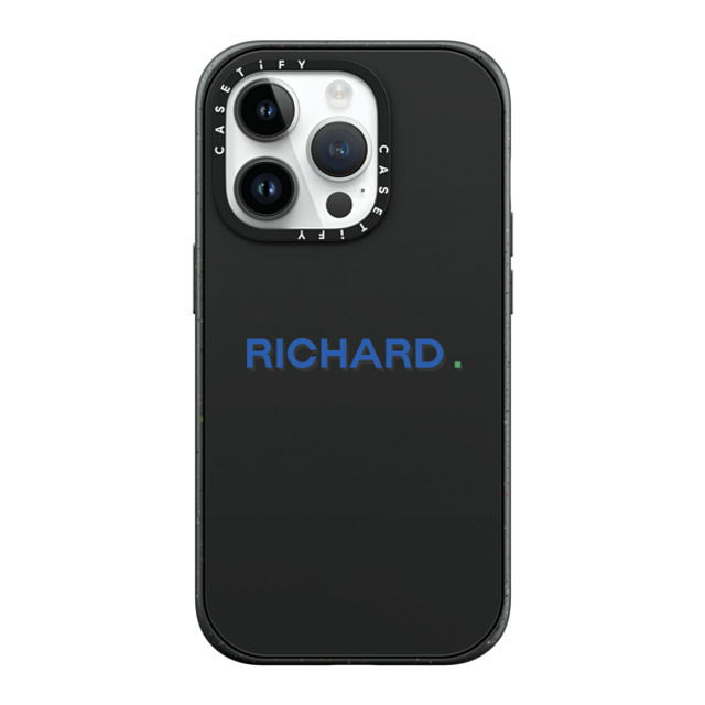 CASETiFY iPhone 14 Pro ケース マットブラック インパクトケース MagSafe対応 Custom Case - Richard.